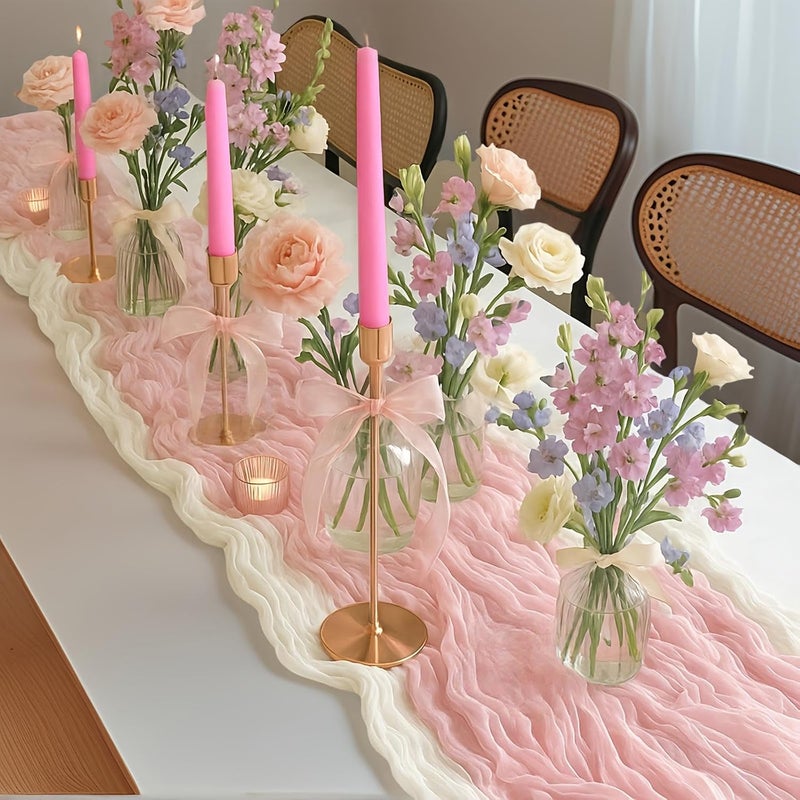 Ksefsy Ksefey 10 Inch Pink Taper Candles Set of 6 - Dripless,Unscented,8 Hours Burn Time-Perfect for Wedding,Dinner,Party and Home Decor - Image 3